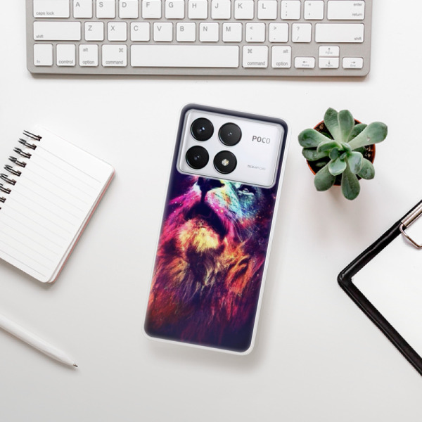 Silikonové pouzdro iSaprio - Xiaomi Poco F6 Pro - Lion in Colors