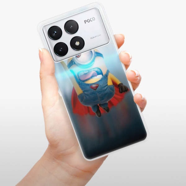 Silikonové pouzdro iSaprio - Xiaomi Poco F6 Pro - Mimons Superman 02