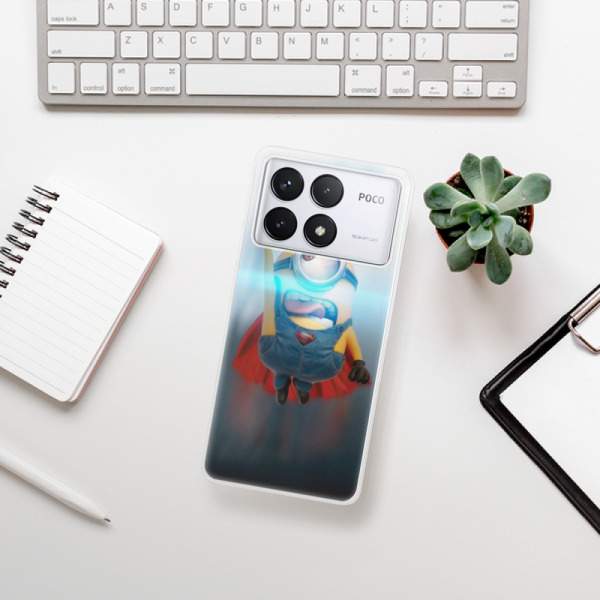 Silikonové pouzdro iSaprio - Xiaomi Poco F6 Pro - Mimons Superman 02