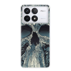 Silikonové pouzdro iSaprio - Xiaomi Poco F6 Pro - Abstract Skull