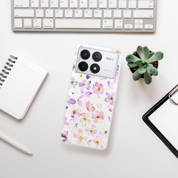 Silikonové pouzdro iSaprio - Xiaomi Poco F6 Pro - Wildflowers