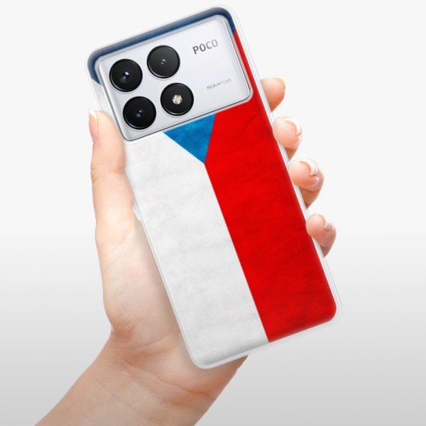 Silikonové pouzdro iSaprio - Xiaomi Poco F6 Pro - Czech Flag