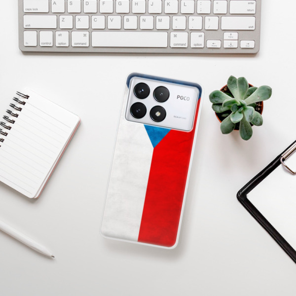 Silikonové pouzdro iSaprio - Xiaomi Poco F6 Pro - Czech Flag
