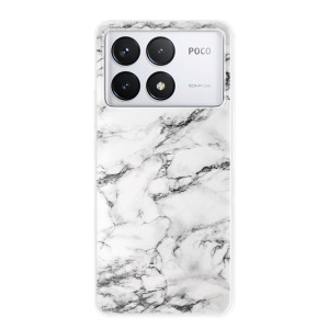 Silikonové pouzdro iSaprio - Xiaomi Poco F6 Pro - White Marble 01
