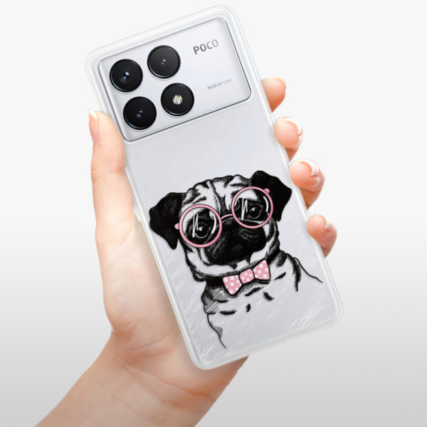 Silikonové pouzdro iSaprio - Xiaomi Poco F6 Pro - The Pug
