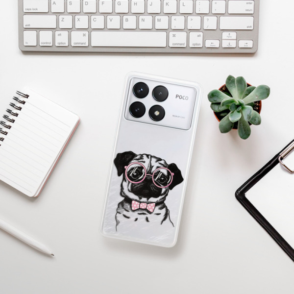 Silikonové pouzdro iSaprio - Xiaomi Poco F6 Pro - The Pug