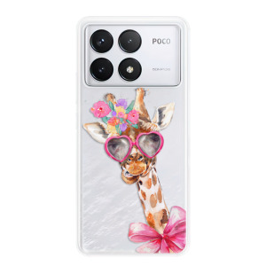 Silikonové pouzdro iSaprio - Xiaomi Poco F6 Pro - Lady Giraffe
