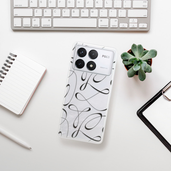 Silikonové pouzdro iSaprio - Xiaomi Poco F6 Pro - Fancy black