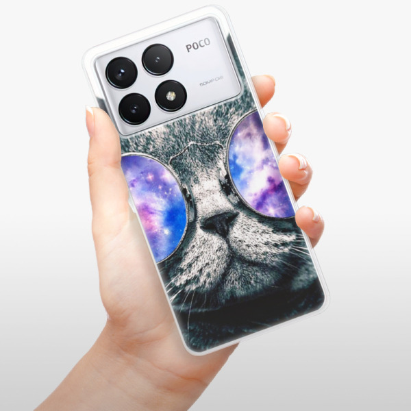 Silikonové pouzdro iSaprio - Xiaomi Poco F6 Pro - Galaxy Cat
