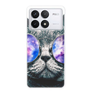 Silikonové pouzdro iSaprio - Xiaomi Poco F6 Pro - Galaxy Cat