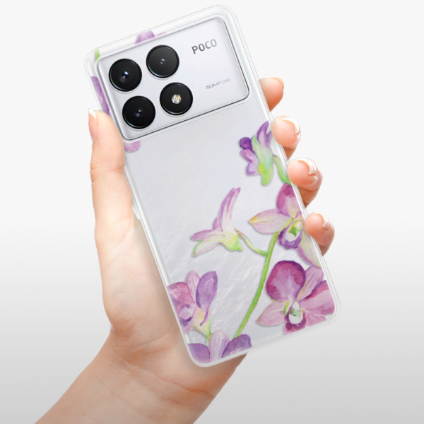 Silikonové pouzdro iSaprio - Xiaomi Poco F6 Pro - Purple Orchcode_producer