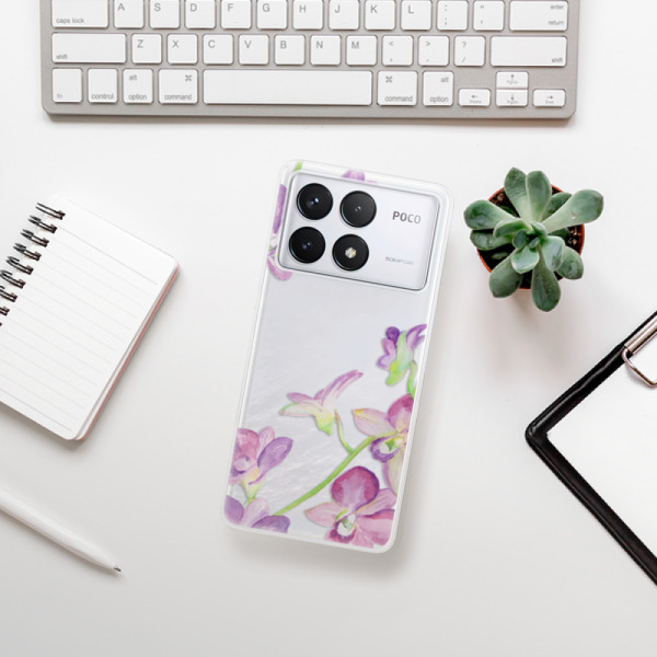 Silikonové pouzdro iSaprio - Xiaomi Poco F6 Pro - Purple Orchcode_producer