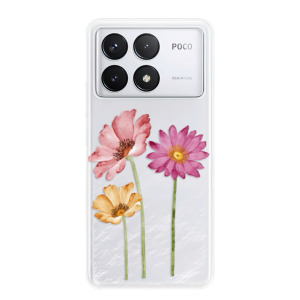 Silikonové pouzdro iSaprio - Xiaomi Poco F6 Pro - Three Flowers
