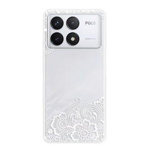 Silikonové pouzdro iSaprio - Xiaomi Poco F6 Pro - White Lace 02