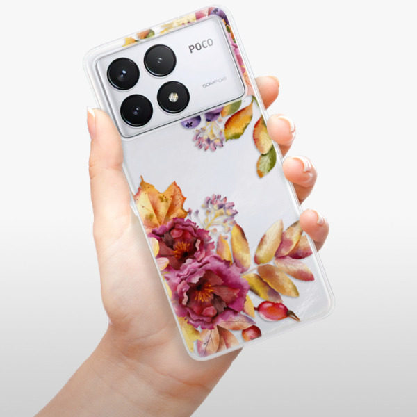 Silikonové pouzdro iSaprio - Xiaomi Poco F6 Pro - Fall Flowers