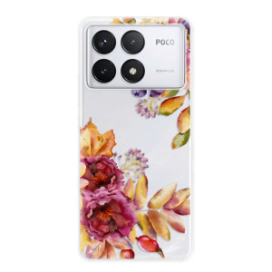 Silikonové pouzdro iSaprio - Xiaomi Poco F6 Pro - Fall Flowers