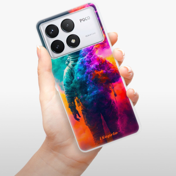 Silikonové pouzdro iSaprio - Xiaomi Poco F6 Pro - Astronaut in Colors