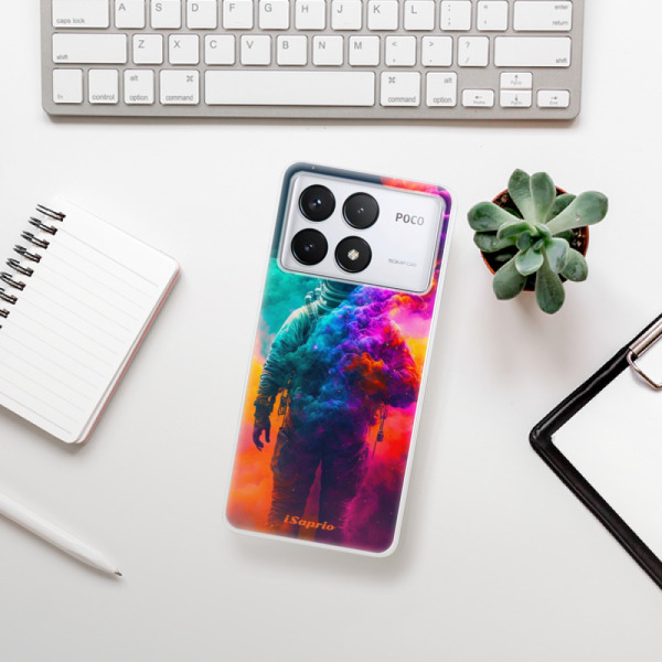 Silikonové pouzdro iSaprio - Xiaomi Poco F6 Pro - Astronaut in Colors