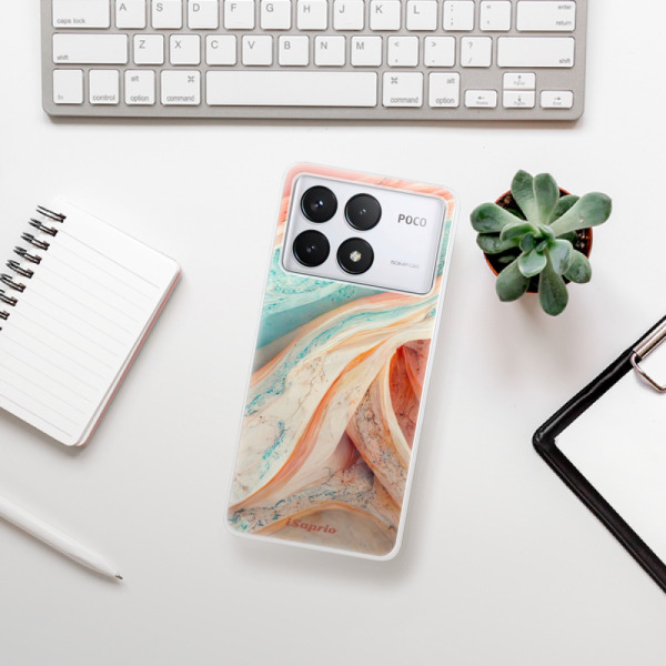 Silikonové pouzdro iSaprio - Xiaomi Poco F6 Pro - Orange and Blue
