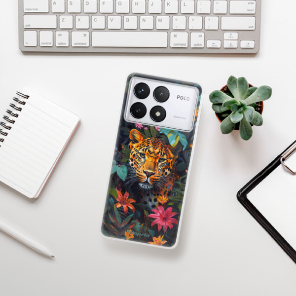 Silikonové pouzdro iSaprio - Xiaomi Poco F6 Pro - Flower Jaguar