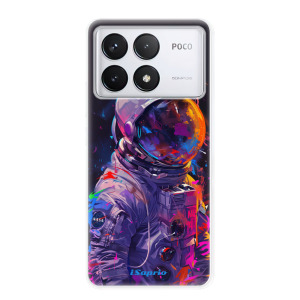 Silikonové pouzdro iSaprio - Xiaomi Poco F6 Pro - Neon Astronaut