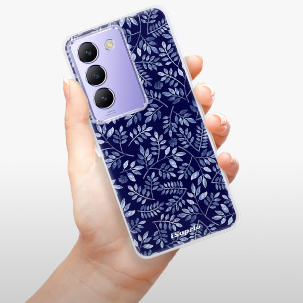 Silikonové pouzdro iSaprio - Vivo V40 SE 4G / 5G - Blue Leaves 05
