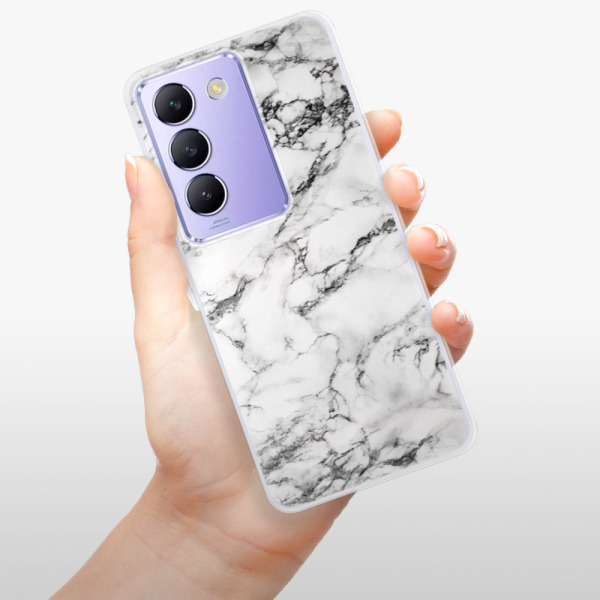 Silikonové pouzdro iSaprio - Vivo V40 SE 4G / 5G - White Marble 01