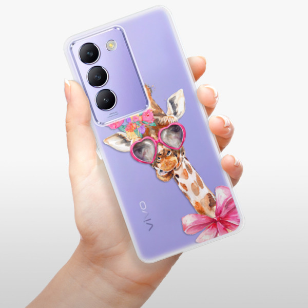 Silikonové pouzdro iSaprio - Vivo V40 SE 4G / 5G - Lady Giraffe