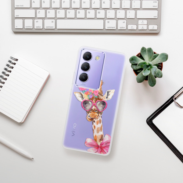 Silikonové pouzdro iSaprio - Vivo V40 SE 4G / 5G - Lady Giraffe