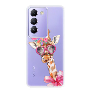 Silikonové pouzdro iSaprio - Vivo V40 SE 4G / 5G - Lady Giraffe