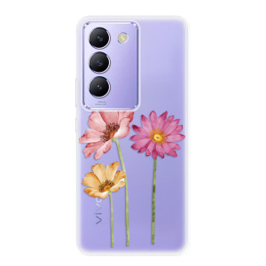 Silikonové pouzdro iSaprio - Vivo V40 SE 4G / 5G - Three Flowers