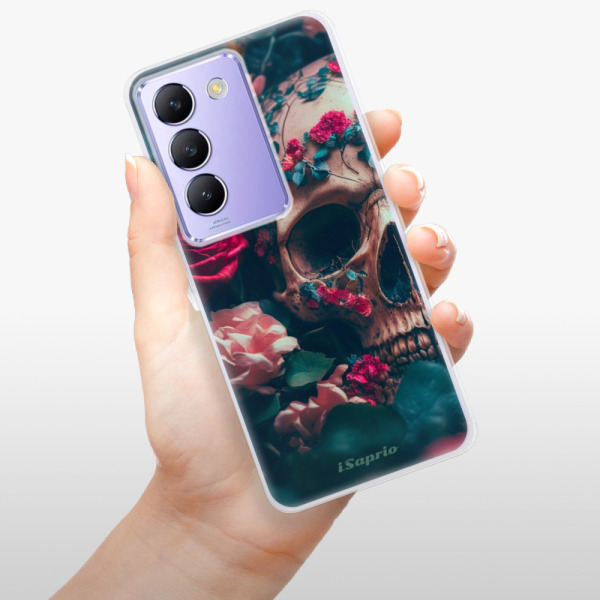 Silikonové pouzdro iSaprio - Vivo V40 SE 4G / 5G - Skull in Roses