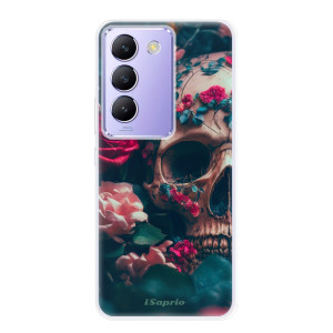 Silikonové pouzdro iSaprio - Vivo V40 SE 4G / 5G - Skull in Roses