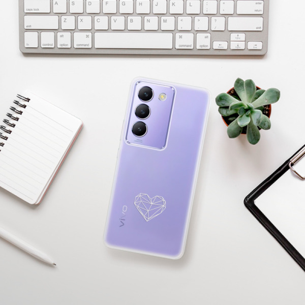 Silikonové pouzdro iSaprio - Vivo V40 SE 4G / 5G - čiré Digital Love