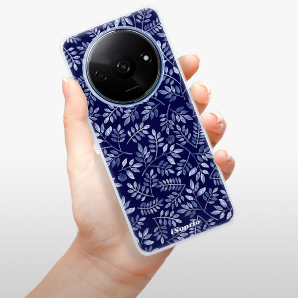 Silikonové pouzdro iSaprio - Xiaomi Redmi A3 - Blue Leaves 05