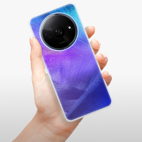 Silikonové pouzdro iSaprio - Xiaomi Redmi A3 - Purple Feathers