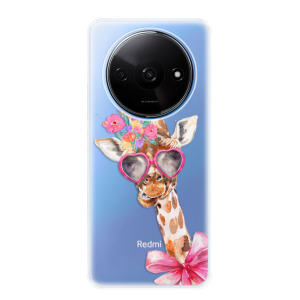 Silikonové pouzdro iSaprio - Xiaomi Redmi A3 - Lady Giraffe