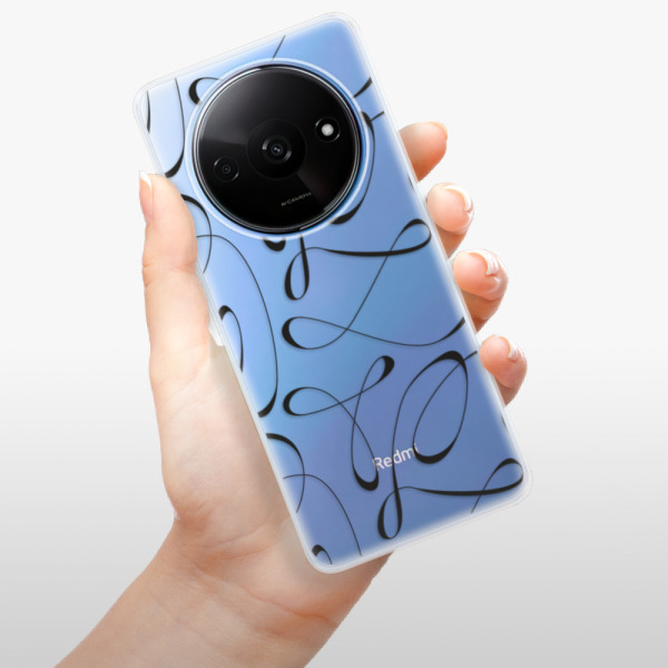 Silikonové pouzdro iSaprio - Xiaomi Redmi A3 - Fancy black