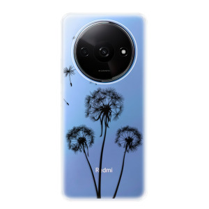 Silikonové pouzdro iSaprio - Xiaomi Redmi A3 - Three Dandelions black