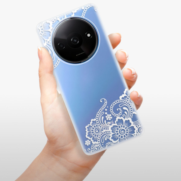 Silikonové pouzdro iSaprio - Xiaomi Redmi A3 - White Lace 02