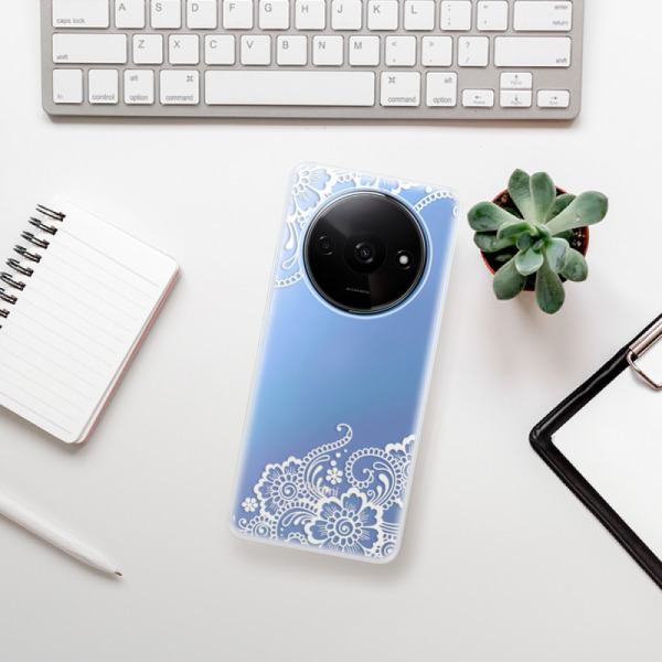 Silikonové pouzdro iSaprio - Xiaomi Redmi A3 - White Lace 02
