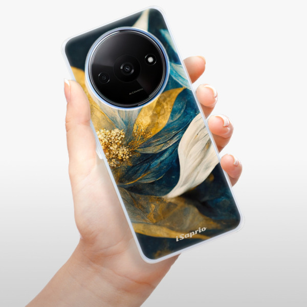 Silikonové pouzdro iSaprio - Xiaomi Redmi A3 - Gold Petals