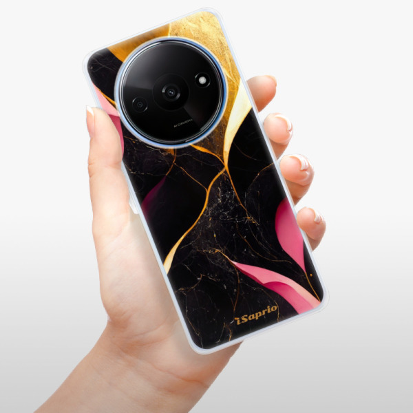 Silikonové pouzdro iSaprio - Xiaomi Redmi A3 - Gold Pink Marble