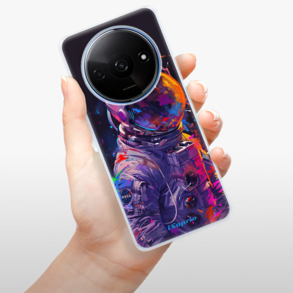 Silikonové pouzdro iSaprio - Xiaomi Redmi A3 - Neon Astronaut