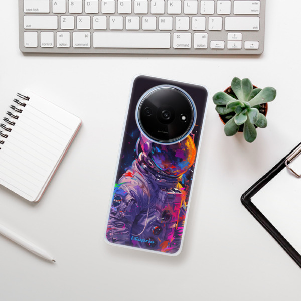 Silikonové pouzdro iSaprio - Xiaomi Redmi A3 - Neon Astronaut