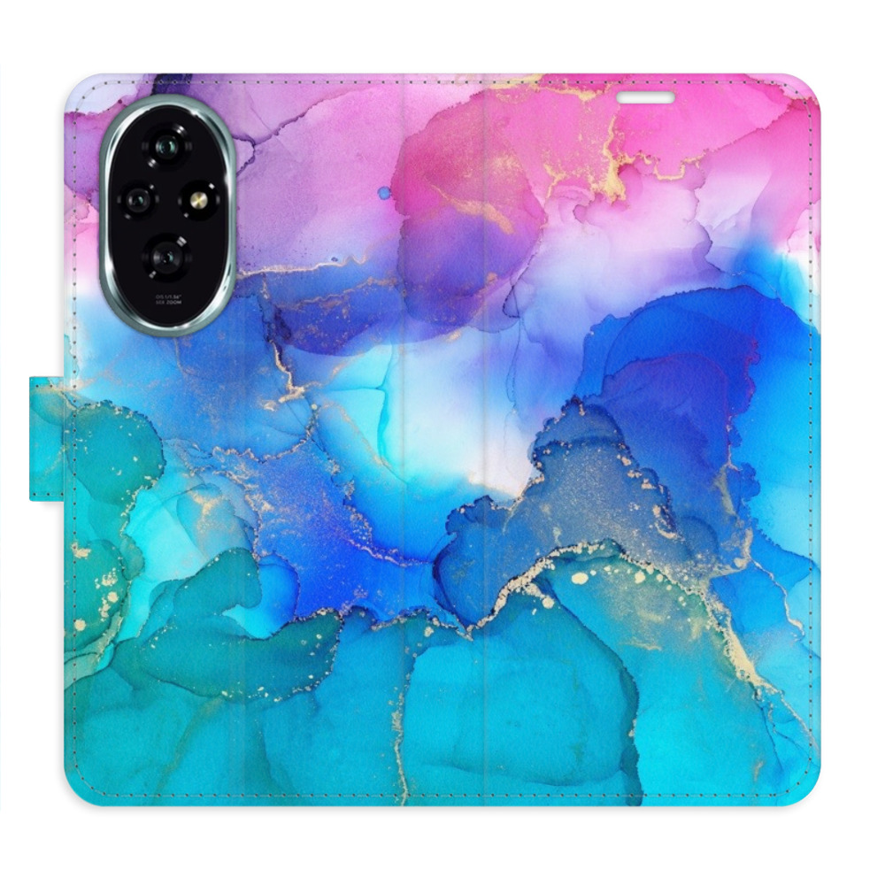 Flip pouzdro iSaprio - Honor 200 - BluePink Paint - kapsičky na karty