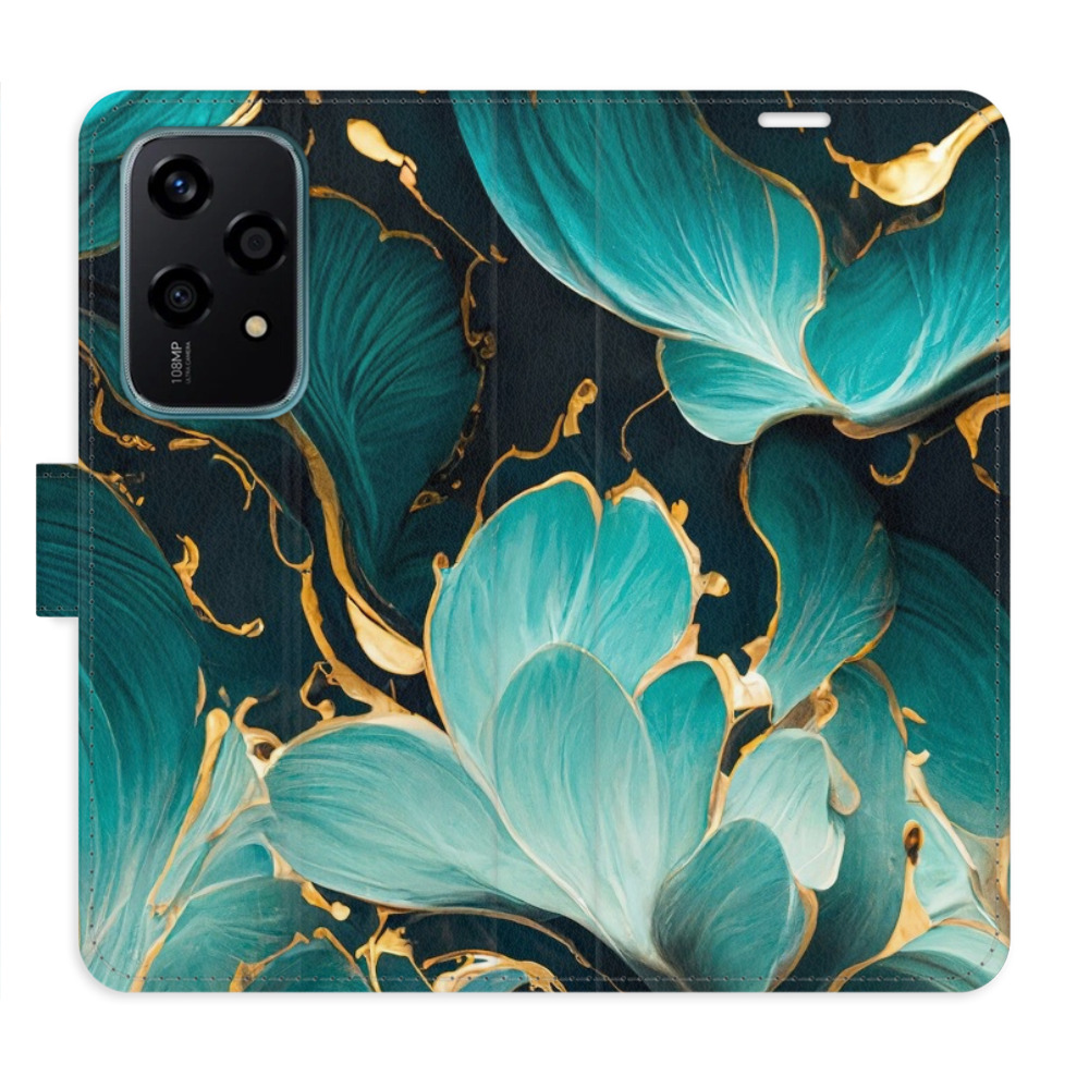 Flip pouzdro iSaprio - Honor 200 Lite - Blue Flowers 02 - kapsičky na karty