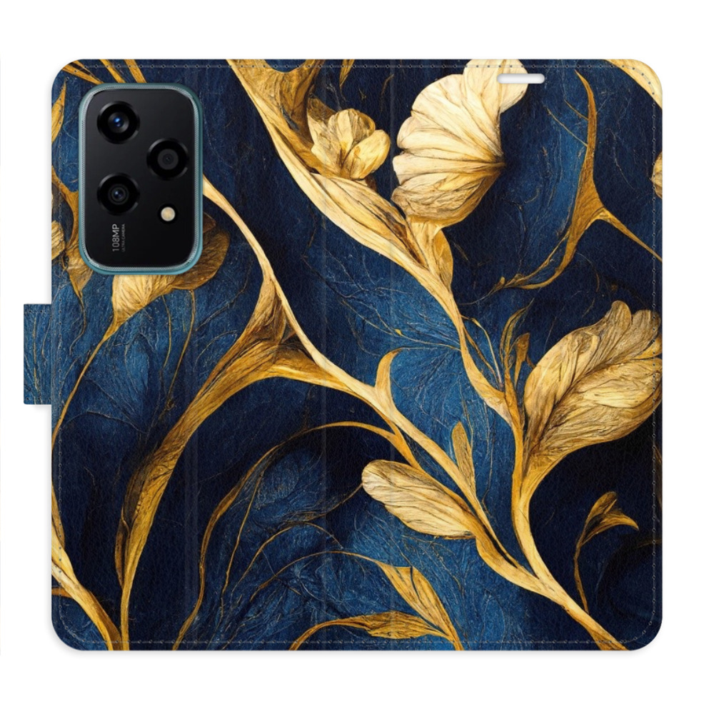Flip pouzdro iSaprio - Honor 200 Lite - GoldBlue - kapsičky na karty