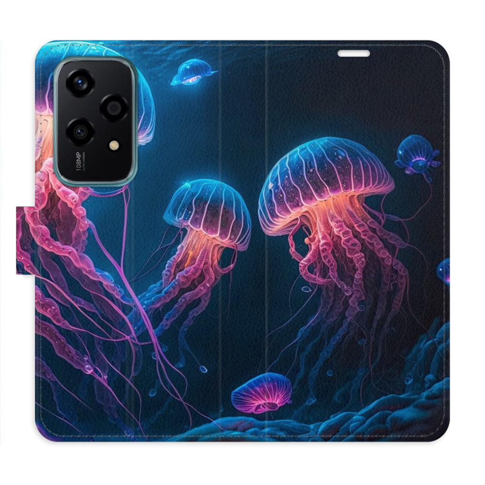 Flip pouzdro iSaprio - Honor 200 Lite - Jellyfish - kapsičky na karty