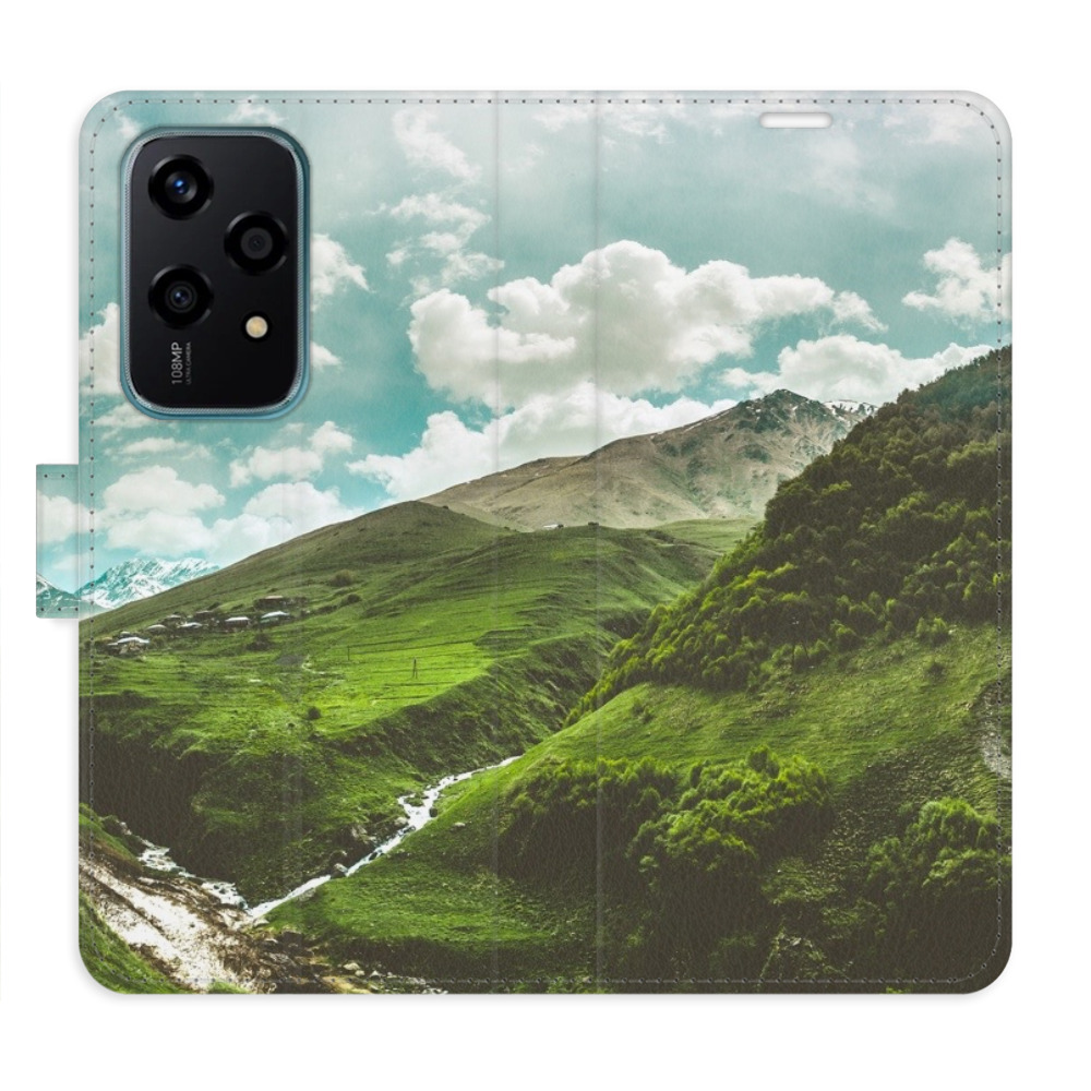 Flip pouzdro iSaprio - Honor 200 Lite - Mountain Valley - kapsičky na karty